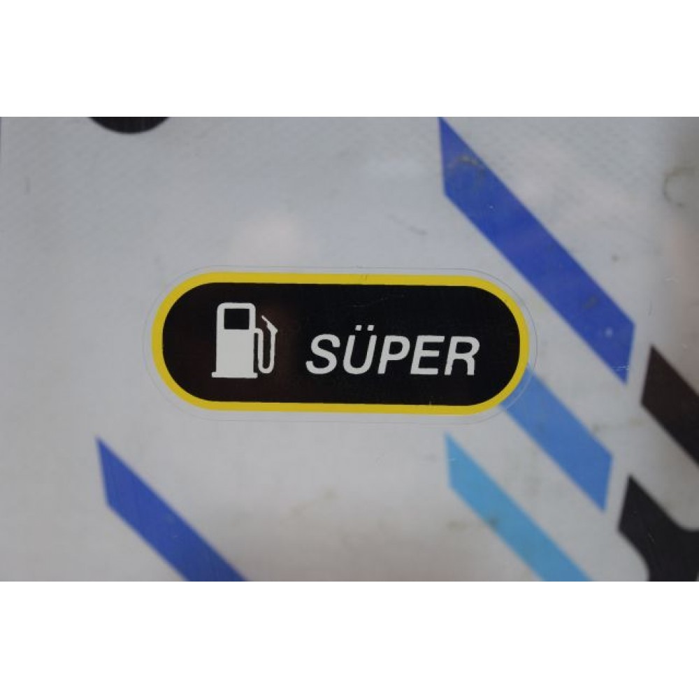 Kelebek Camı Süper Benzin Etiketi Tempra Tipo Uno